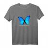 HapKitten T-Shirt mit Blauem Schmetterling - Oversized Fit, Perfekt für den besonderen Tag