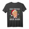 Make Christmas Great Again Lustiges Trump Ugly Christmas T-Shirt – Witziges Xmas Design mit Santa, Rentier & Schneeflocken für Amerikaner