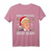 Make Christmas Great Again Lustiges Trump Ugly Christmas T-Shirt – Witziges Xmas Design mit Santa, Rentier & Schneeflocken für Amerikaner