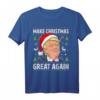 Make Christmas Great Again Lustiges Trump Ugly Christmas T-Shirt – Witziges Xmas Design mit Santa, Rentier & Schneeflocken für Amerikaner