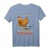 Hühnerliebhaber ich liebe Hühner, die kacken Frühstück T-Shirt – Lustiges Tiermotiv für Tierliebhaber, Geflügelzüchter & Landleben-Fans