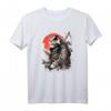 Japanische Samurai-Katzen Grafik Herren Damen Kinder T-Shirt – Perfekt für Katzenliebhaber, Anime- und Manga-Fans, japanische Themenpartys
