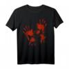Blutiges Hände & Blutspritzer Halloween T-Shirt – Perfektes Zombie- oder Vampirkostüm für Partys