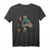Buntes Polygon Wolf Druck T-Shirt für Wolfsliebhaber und Tierfreunde – Tiermotiv für Natur- und Wildtierfans