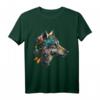 Buntes Polygon Wolf Druck T-Shirt für Wolfsliebhaber und Tierfreunde – Tiermotiv für Natur- und Wildtierfans