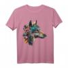 Buntes Polygon Wolf Druck T-Shirt für Wolfsliebhaber und Tierfreunde – Tiermotiv für Natur- und Wildtierfans
