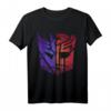 Transformers Decepticon Autobot Distressed Split Logo T-Shirt - Offizielles Vintage & Retro Merchandise für Fans