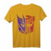 Transformers Decepticon Autobot Distressed Split Logo T-Shirt - Offizielles Vintage & Retro Merchandise für Fans