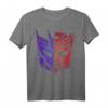 Transformers Decepticon Autobot Distressed Split Logo T-Shirt - Offizielles Vintage & Retro Merchandise für Fans