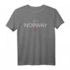 NORWAY Flagge Bergen T-Shirt für Damen, Herren und Kinder - Klassisch geschnitten, doppelt genähter Saum