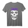 Misfits – Skull Purple Logo T-Shirt - Offizielles Merchandise für Fans, stylisches Punk-Rock T-Shirt für Männer, Frauen & Kinder