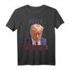 HapKitten Trump nie aufgeben T-Shirt – Humorvolles Politisches Statement mit Mugshot für Geburtstagsgeschenke