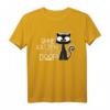 Stubentiger Schwarze Katze Kater Katzen T-Shirt - Lustiges Katzenmotiv für Katzenliebhaber, Fans & Geschenkideen zu Geburtstag & Weihnachten