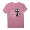Stubentiger Schwarze Katze Kater Katzen T-Shirt - Lustiges Katzenmotiv für Katzenliebhaber, Fans & Geschenkideen zu Geburtstag & Weihnachten
