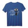 Stubentiger Schwarze Katze Kater Katzen T-Shirt - Lustiges Katzenmotiv für Katzenliebhaber, Fans & Geschenkideen zu Geburtstag & Weihnachten