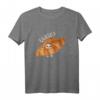 Quaso Meme für Frauen Vintage Croissant Cat T-Shirt – Lustiges Katzen-Design für Croissant-Liebhaberinnen