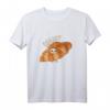 Quaso Meme für Frauen Vintage Croissant Cat T-Shirt – Lustiges Katzen-Design für Croissant-Liebhaberinnen