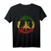 Reggae Musik Rastafari Peace Rasta Jamaica Geschenk T-Shirt - Cooles Design, klassisch geschnitten, perfekt für Rastafari und Jamaica Fans