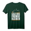 Lass uns Fremde bleiben - Schwarzer Humor Ironie T-Shirt für Misanthropen, Menschenhasser & Sarkastiker