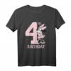 Kinder HapKitten Minnie Mouse T-Shirt - Offiziell lizenziertes Merchandise für den 4. Geburtstag