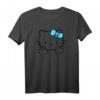 Mean Kitty Mittelfinger T-Shirt - Lustiges Katzen Motiv mit frechem Humor für Katzenliebhaber