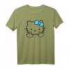 Mean Kitty Mittelfinger T-Shirt - Lustiges Katzen Motiv mit frechem Humor für Katzenliebhaber