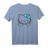 Mean Kitty Mittelfinger T-Shirt - Lustiges Katzen Motiv mit frechem Humor für Katzenliebhaber