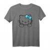 Mean Kitty Mittelfinger T-Shirt - Lustiges Katzen Motiv mit frechem Humor für Katzenliebhaber