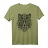 Wolf Mandala Indianer Spirit T-Shirt – Naturverbundenes Kunstwerk für Wildtier- und Spirituellen Liebhaber, Perfektes Geschenk für Naturgeister