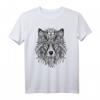 Wolf Mandala Indianer Spirit T-Shirt – Naturverbundenes Kunstwerk für Wildtier- und Spirituellen Liebhaber, Perfektes Geschenk für Naturgeister