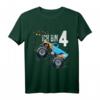 Kinder 4 Jahre Geburtstag Shirt Monster Truck - Buntes Kinder T-Shirt für Jungen und Mädchen zum Geburtstag