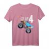 Kinder 4 Jahre Geburtstag Shirt Monster Truck - Buntes Kinder T-Shirt für Jungen und Mädchen zum Geburtstag