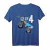 Kinder 4 Jahre Geburtstag Shirt Monster Truck - Buntes Kinder T-Shirt für Jungen und Mädchen zum Geburtstag