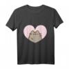 Pusheen Love Heart T-Shirt – Niedliches Katzen T-Shirt für Anime- und Katzenliebhaber