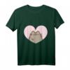 Pusheen Love Heart T-Shirt – Niedliches Katzen T-Shirt für Anime- und Katzenliebhaber