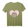 Pusheen Love Heart T-Shirt – Niedliches Katzen T-Shirt für Anime- und Katzenliebhaber
