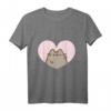 Pusheen Love Heart T-Shirt – Niedliches Katzen T-Shirt für Anime- und Katzenliebhaber