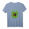 Marienkäfer Baby T-Shirt mit Glücksbringer und Vierblättrigem Kleeblatt - Lustiges Geschenk für Tier- und Gartenliebhaber