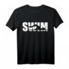 Schwimmen Schwimmer T-Shirt - Klassisch geschnitten mit doppeltem Saum für Wettkampf & Training
