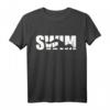 Schwimmen Schwimmer T-Shirt - Klassisch geschnitten mit doppeltem Saum für Wettkampf & Training