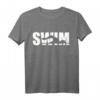 Schwimmen Schwimmer T-Shirt - Klassisch geschnitten mit doppeltem Saum für Wettkampf & Training