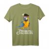 Parrots Of The Caribbean Papagei Piraten Halloween Kostüm T-Shirt – Buntes, witziges Tier- und Piratenoutfit für Partys, Geburtstage & Karibische Nächte