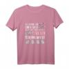Ich träume von einer Welt in der Stricken schlank macht T-Shirt – Lustiges Hobby-Design für Frauen, die Wolle, Häkeln, Nähen und Mode lieben