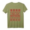 Weihnachtspullover Feliz Navidad mit Pixel Muster - Lustiges hässliches Weihnachts-T-Shirt für Festtage und Feiertagsfeiern, Spanischsprachige Geschenkidee