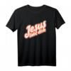 Jesus liebt dich Retro Geschenk T-Shirt – Religiöses Motiv für Christen zu Weihnachten, Ostern & Geburtstag