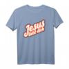 Jesus liebt dich Retro Geschenk T-Shirt – Religiöses Motiv für Christen zu Weihnachten, Ostern & Geburtstag