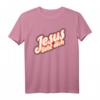 Jesus liebt dich Retro Geschenk T-Shirt – Religiöses Motiv für Christen zu Weihnachten, Ostern & Geburtstag