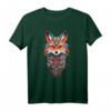 Spiritueller Fuchs mit Federschmuck - Indianer Schamane T-Shirt für Meditation, Esoterik & Mystik