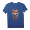 Spiritueller Fuchs mit Federschmuck - Indianer Schamane T-Shirt für Meditation, Esoterik & Mystik