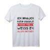 Ich brauch kein Google, meine Frau weiß alles besser T-Shirt - Lustiges Männer T-Shirt in Rot und Schwarz mit Graffiti-Design